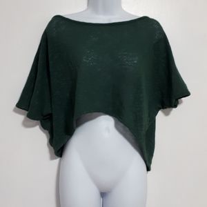 Crop off shoulder/drop shoulder sweater top